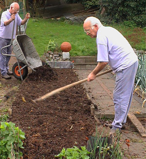 compost open spreiden